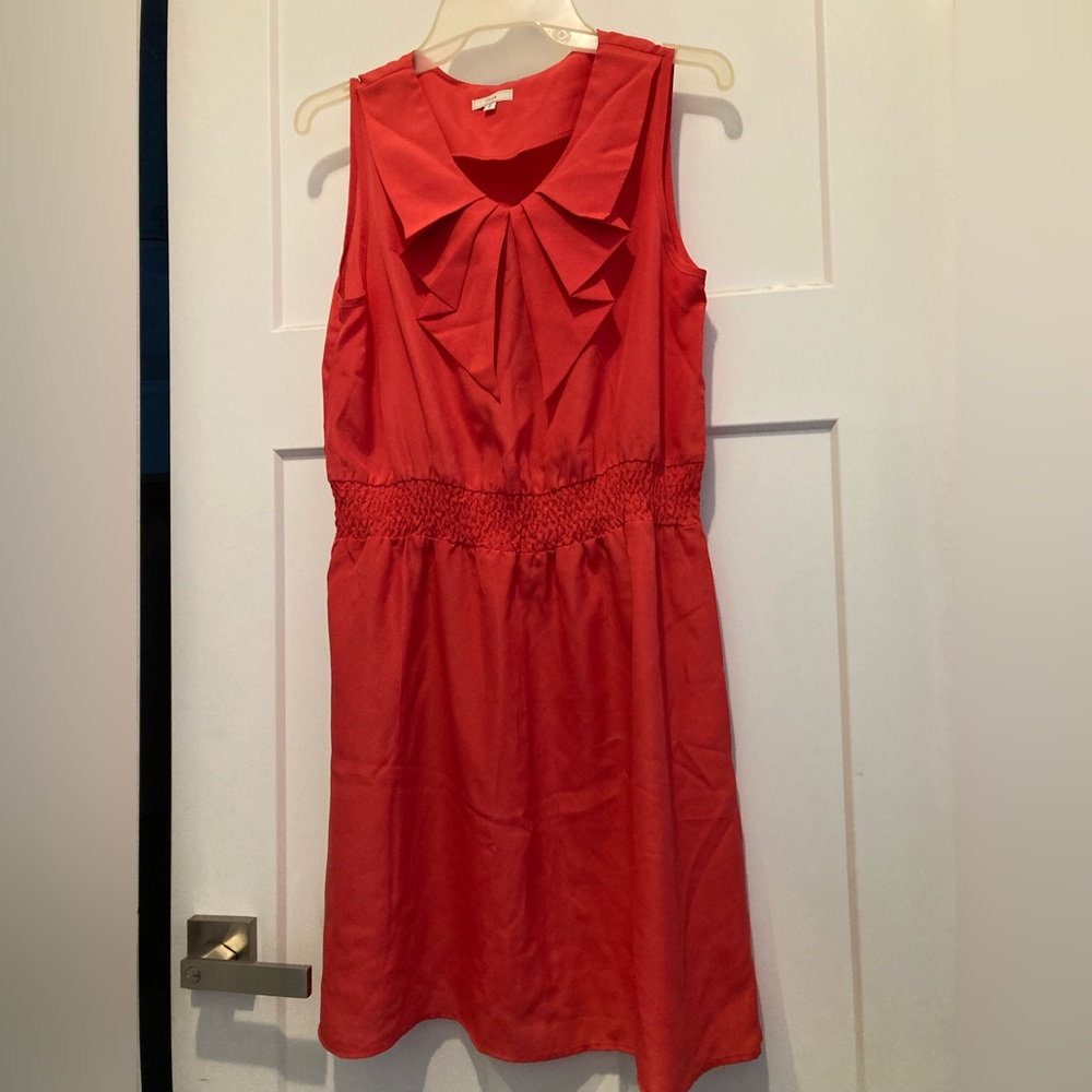 Kling Red Sleeveless Sundress with Sailor Collar